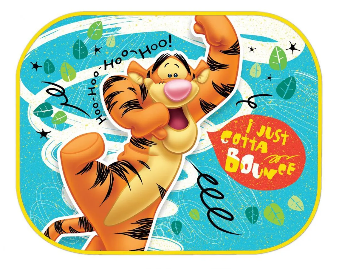 Disney Winnie de Poeh Zonneschermen 44x35cm - 2 Stuks Multicolor
