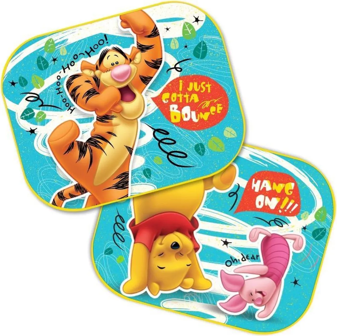 Disney Winnie de Poeh Zonneschermen 44x35cm - 2 Stuks Multicolor