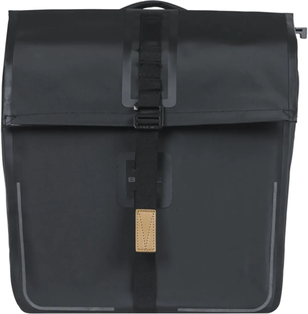 Basil Urban Dry MIK Dubbele Fietstas 50L - Mat Zwart