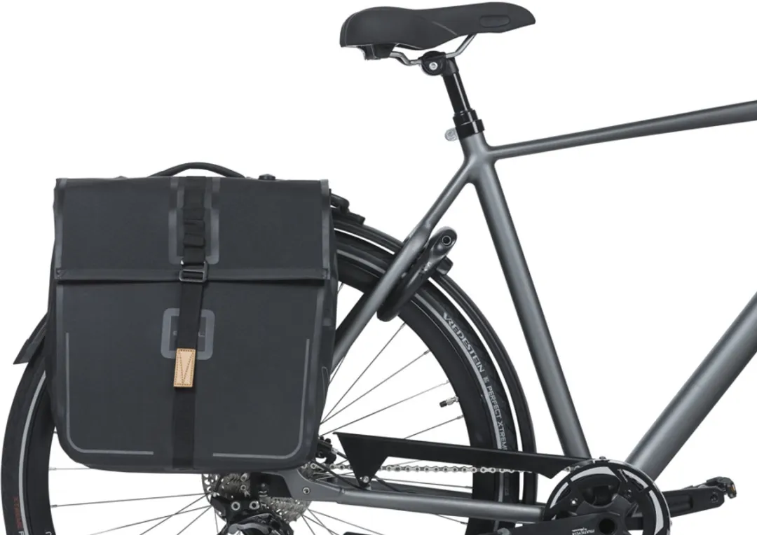 Basil Urban Dry MIK Dubbele Fietstas 50L - Mat Zwart