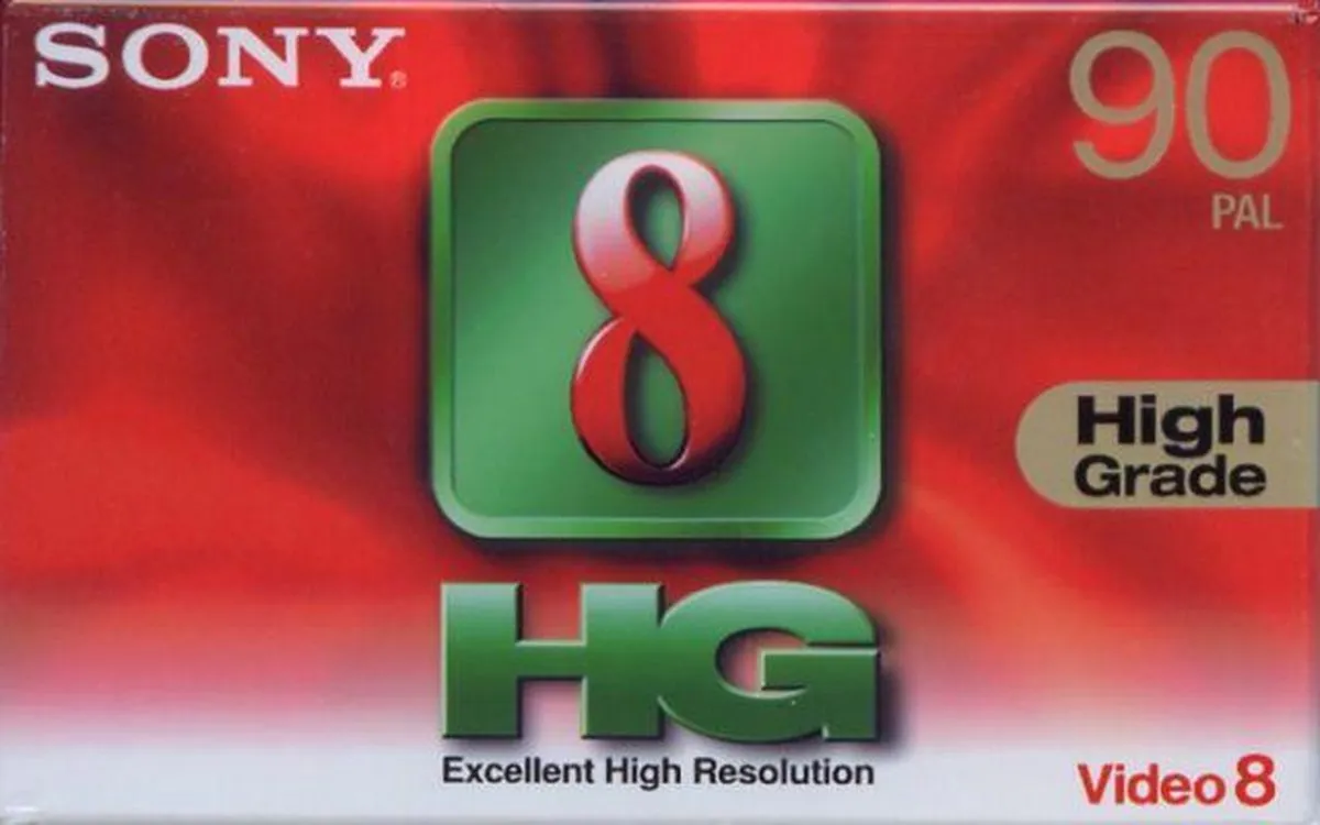 Sony High Grade Video8 Cassette HG 90 Min - 1 Stuk
