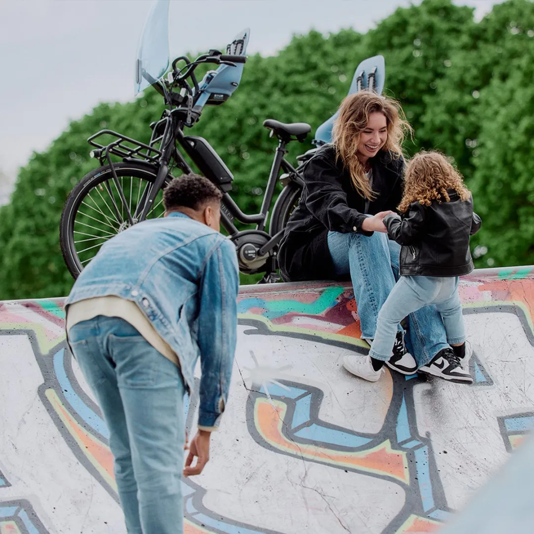 Urban Iki Fietsstoeltje Achter Ta–ke MIK HD - Fuji Blue/Bincho Black