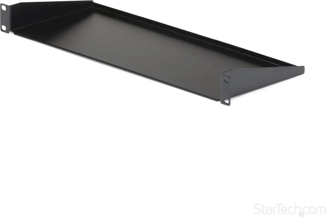 Startech Universeel 1U Rackschap 15kg - 7 inch diep - Zwart - afbeelding 2 van 6