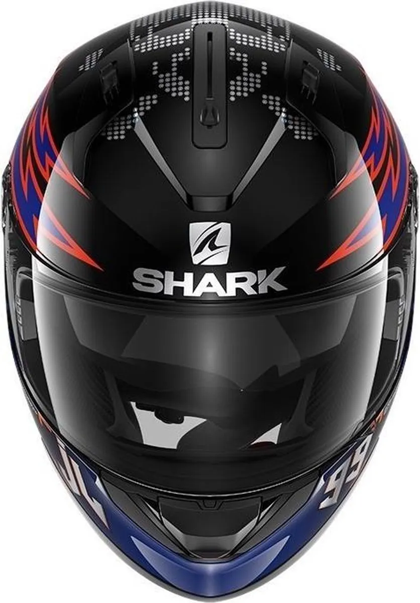Shark Ridill 1.2 Catalan Full Face Helm - XS - Zwart/Blauw/Oranje - afbeelding 6 van 6