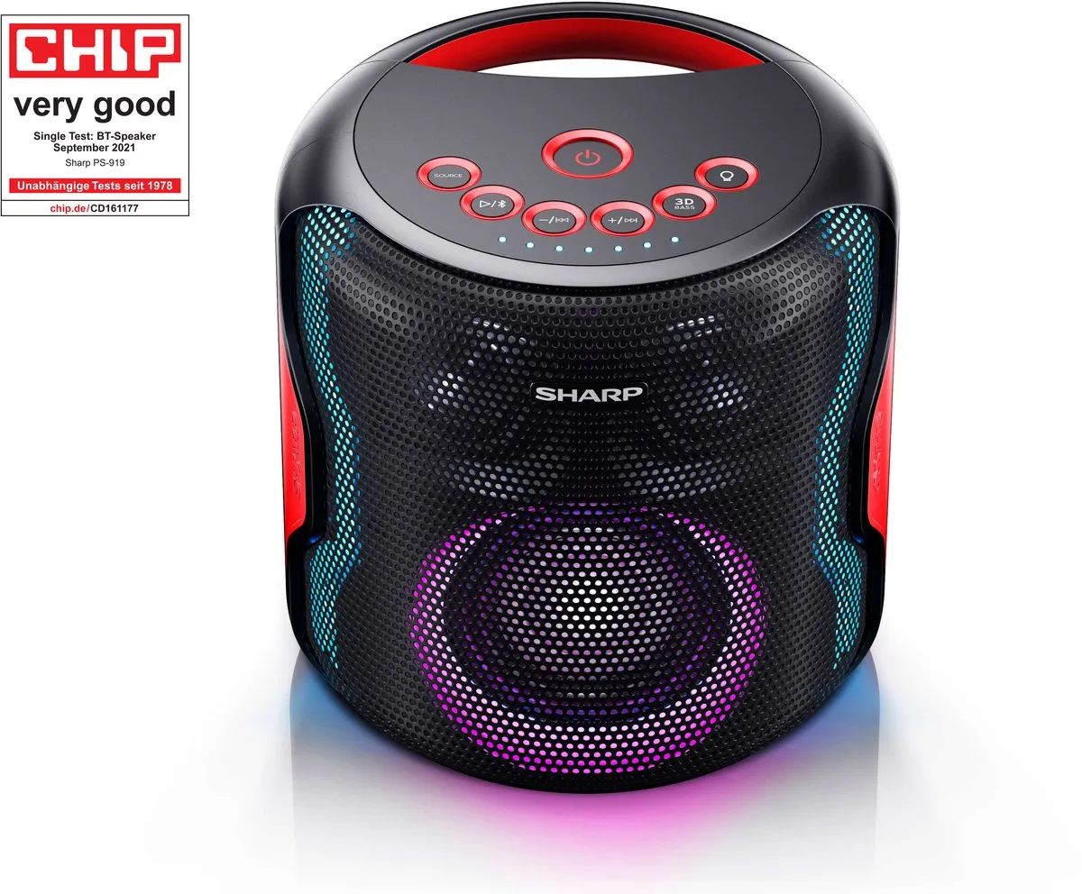 Sharp PS-919 Partyspeaker 130W - Zwart