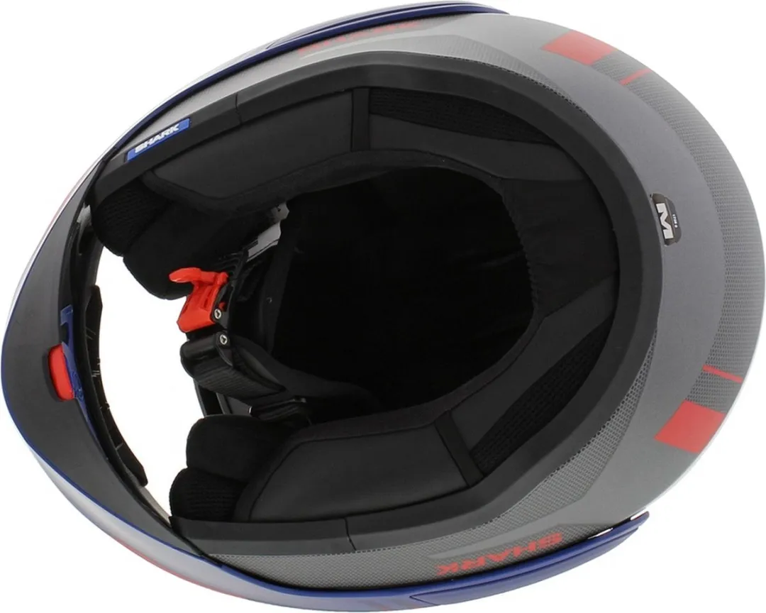 Shark Evo ES Kryd Mat Antraciet/Blauw/Rood ABR Systeemhelm - XS - afbeelding 6 van 6