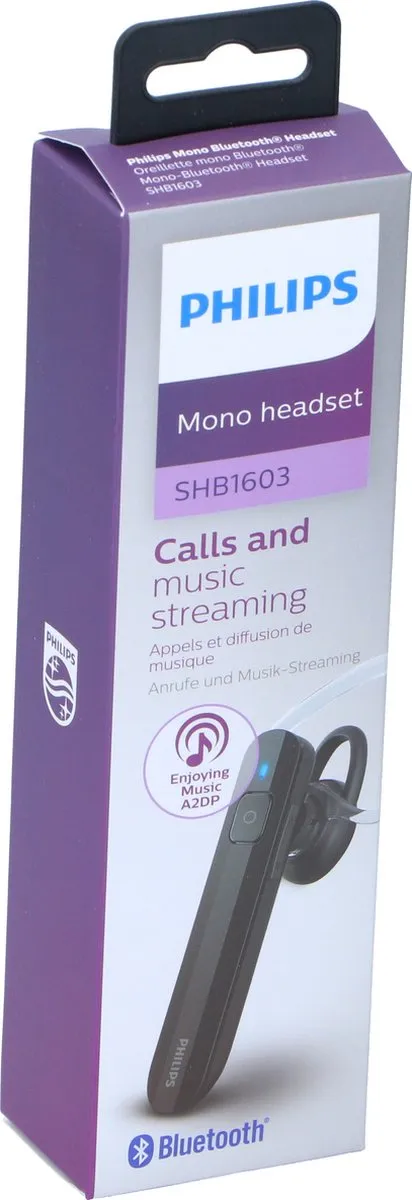 Philips SHB1603/10 Draadloze Headset - Zwart - afbeelding 6 van 6