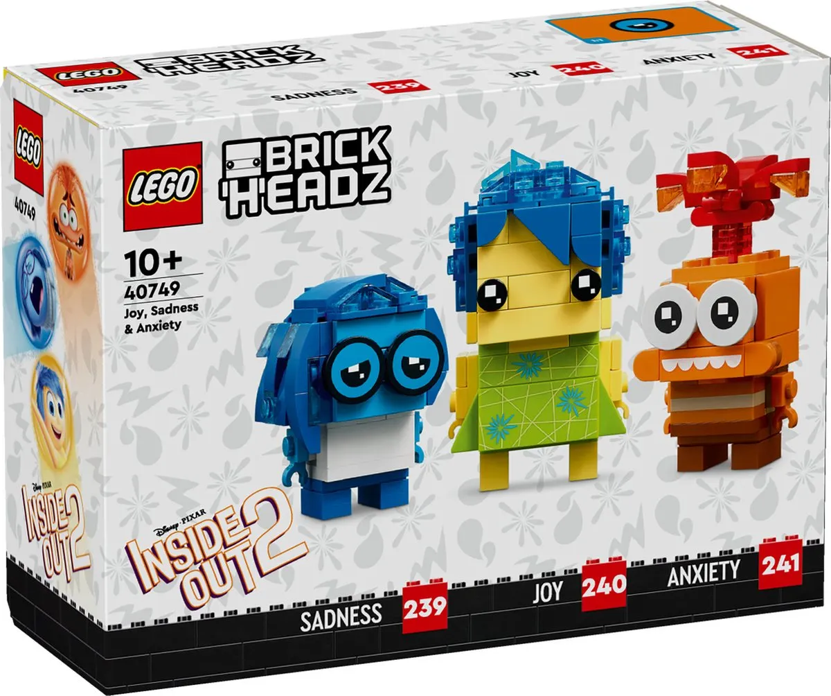LEGO Pixar Inside Out Brickheadz 40749 - 300 Stukken
