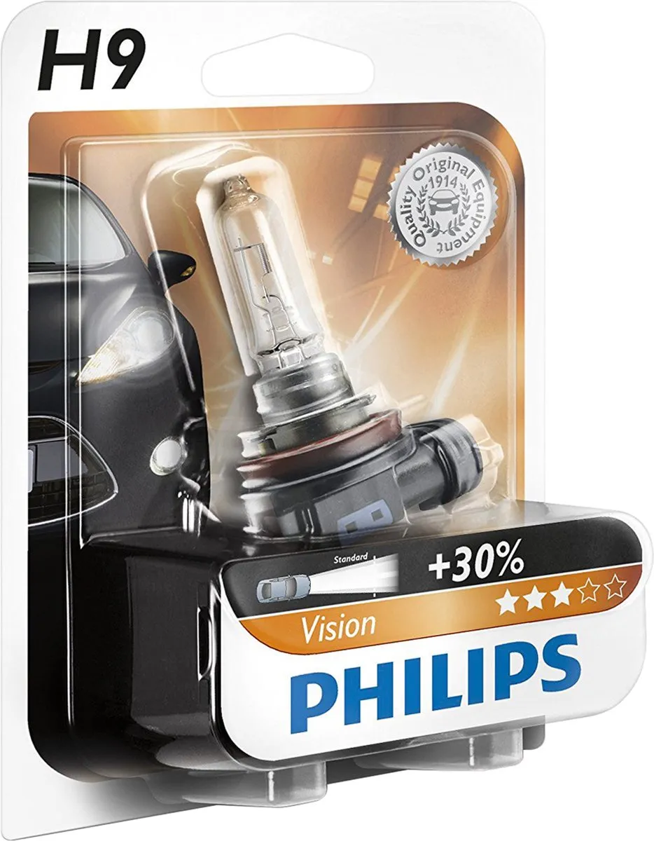 Philips Autolamp H9 Vision 12V 65W Wit