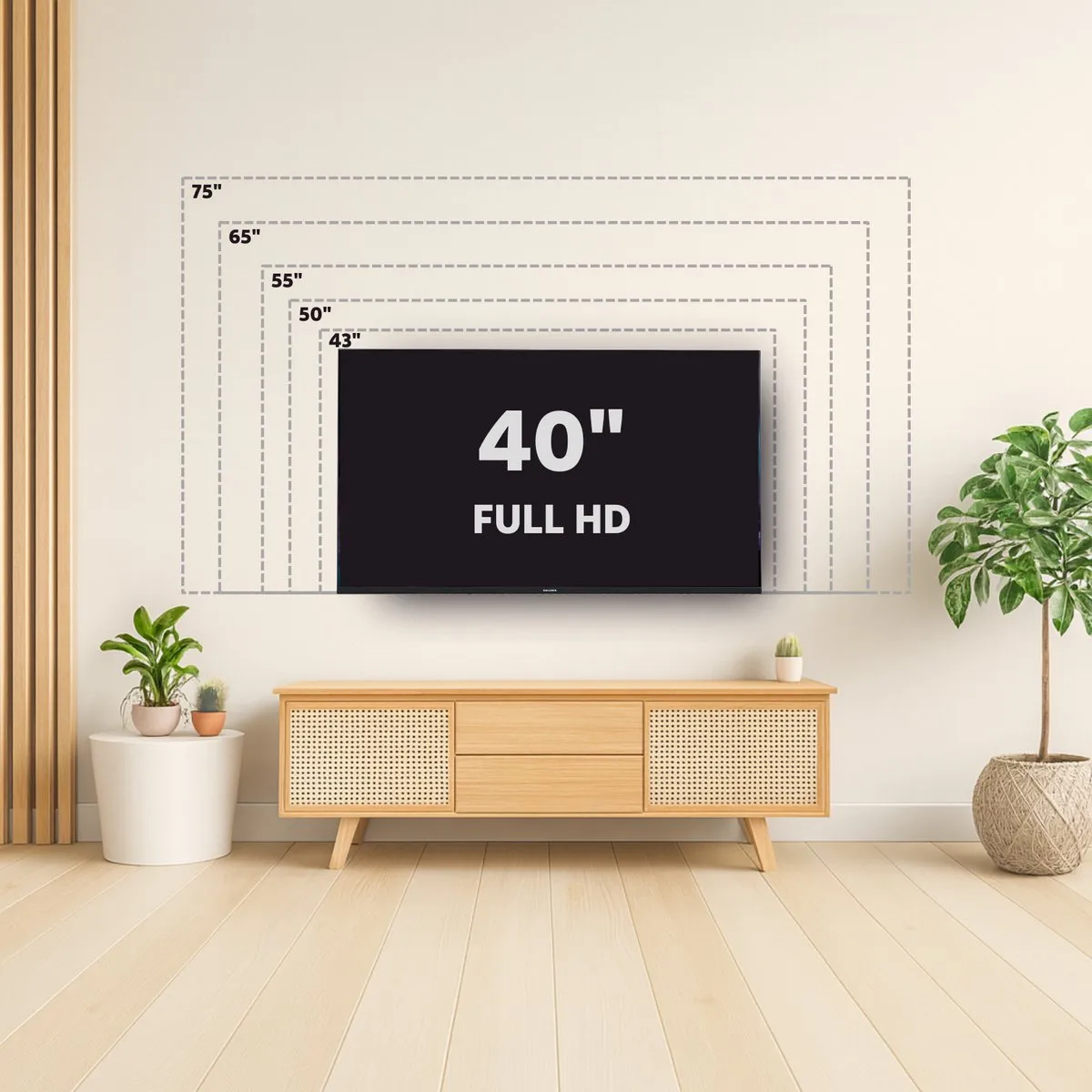 Salora FOD40TV Smart TV 40 inch - Full HD - Zwart