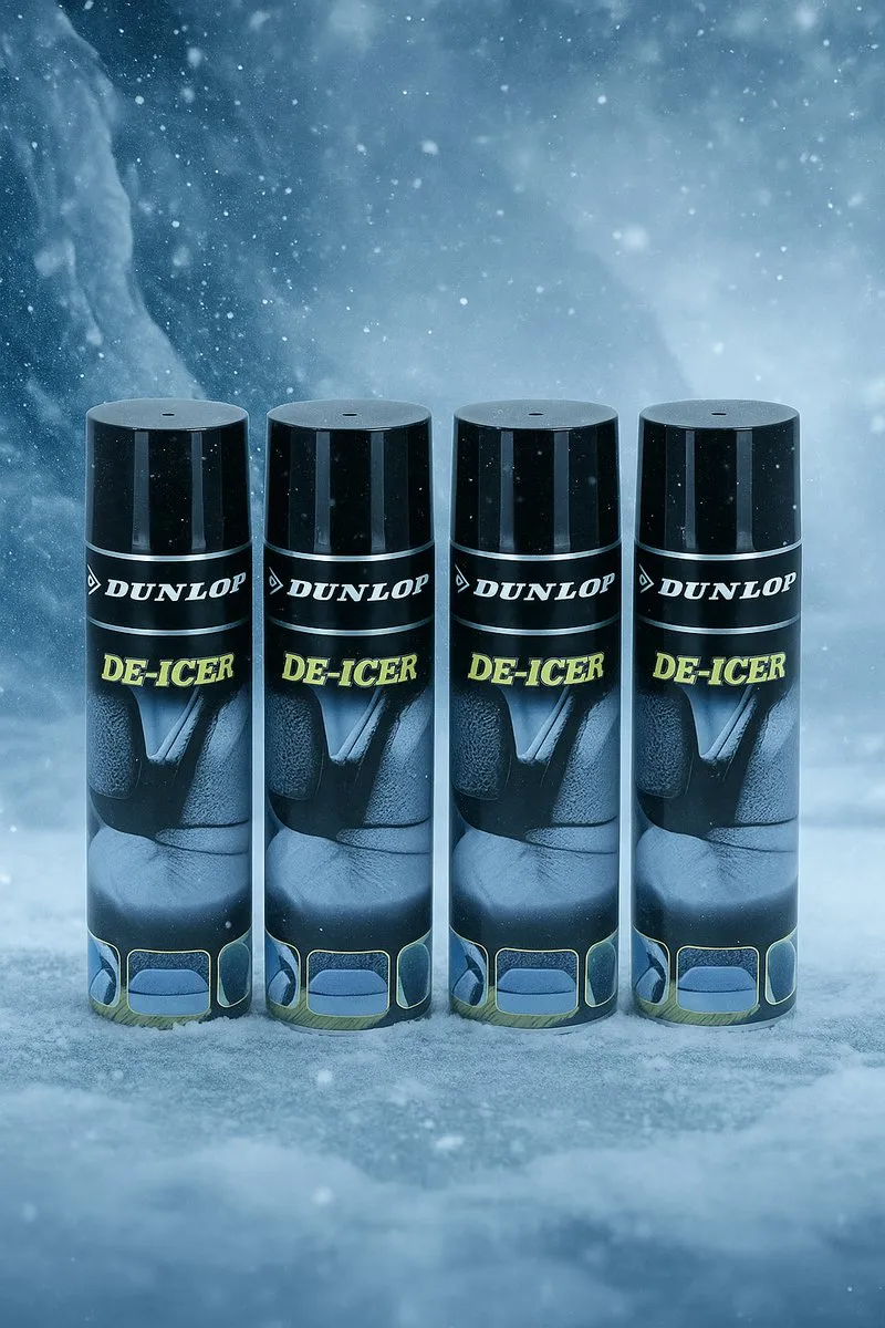 Dunlop De-Icer Ruitenontdooier Spray - 4x600ml