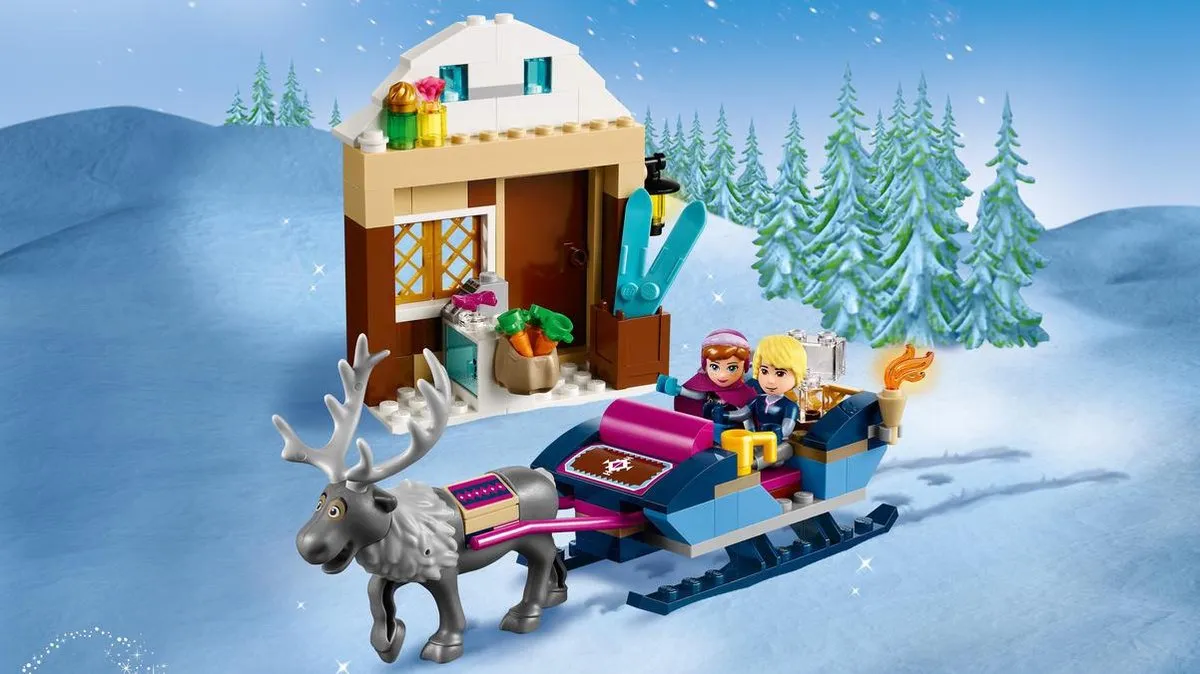 LEGO Disney Frozen Slee-avontuur Anna & Kristoff 41066 - 174 Stukken