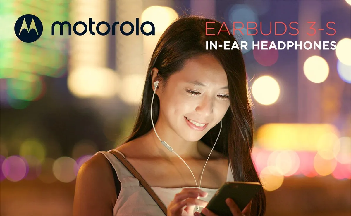 Motorola 3-S In-Ear Koptelefoon - Zwart