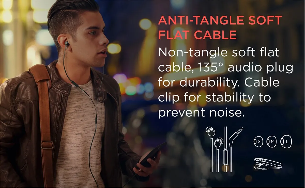 Motorola 3-S In-Ear Koptelefoon - Zwart
