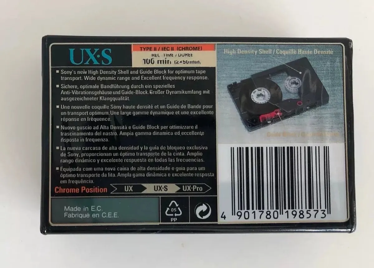 Sony C-100UXSA Cassetteband - Zwart - afbeelding 3 van 3