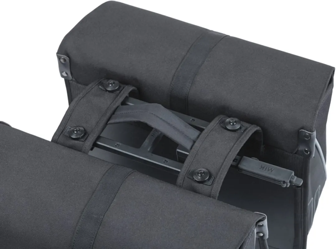 Basil Forte Dubbele Fietstas MIK 35L - Zwart