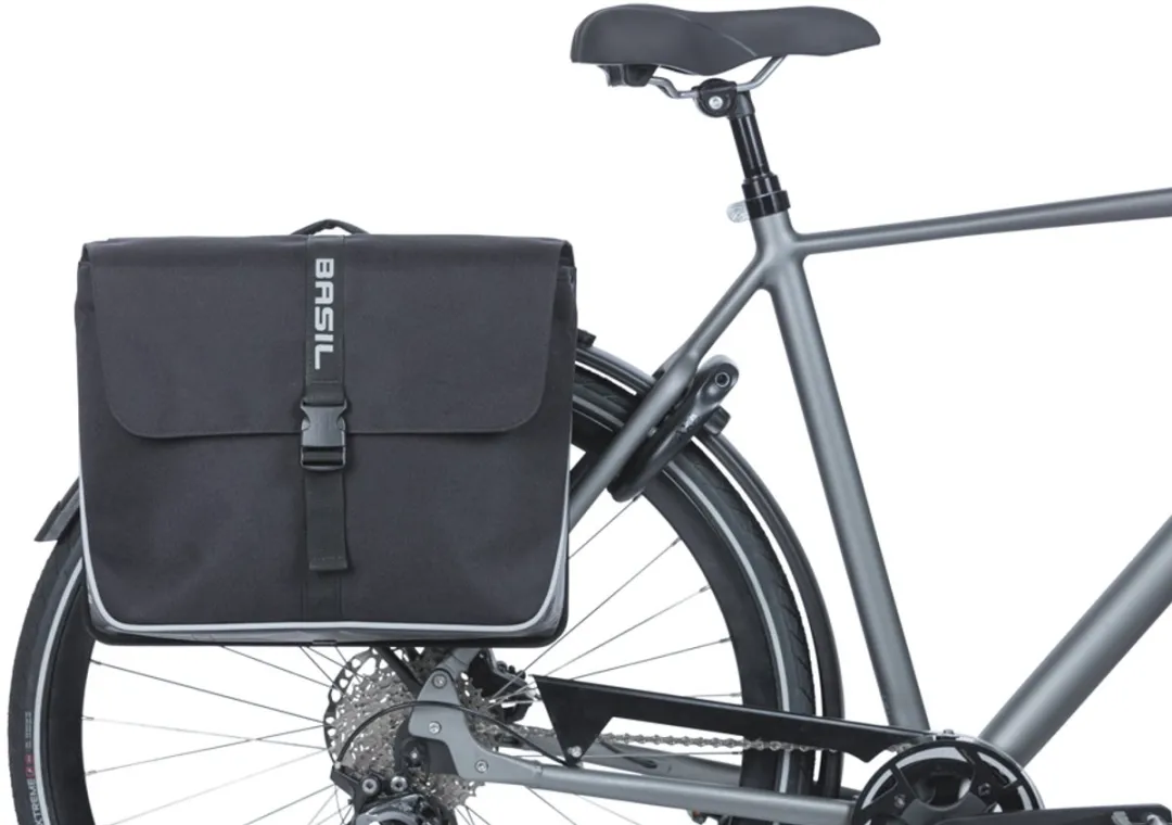Basil Forte Dubbele Fietstas MIK 35L - Zwart