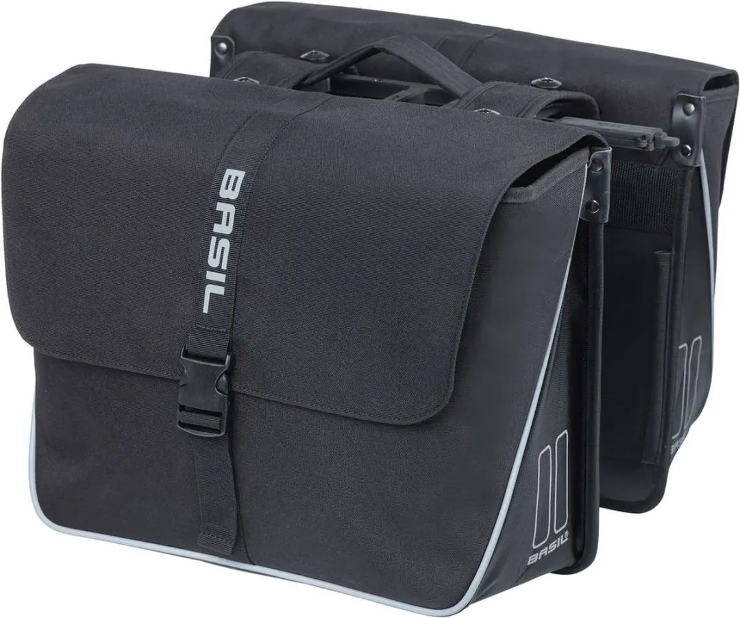 Basil Forte Dubbele Fietstas MIK 35L - Zwart