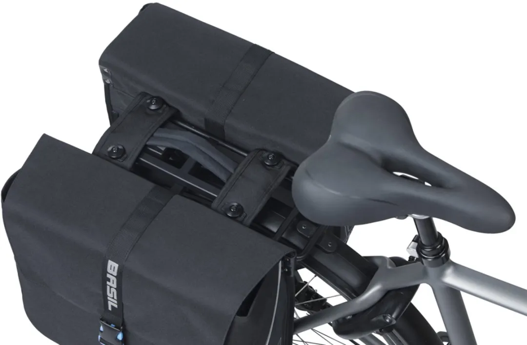 Basil Forte Dubbele Fietstas MIK 35L - Zwart