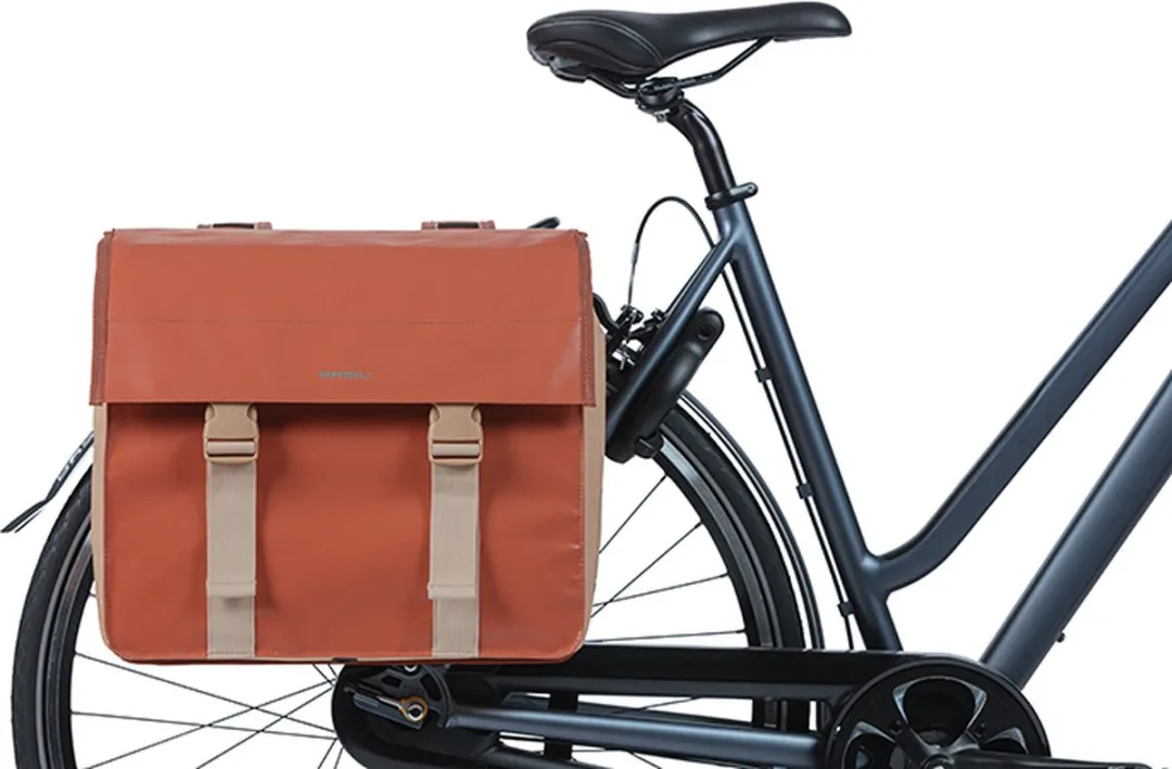 Basil Urban Load Dubbele Fietstas 48L - Terra Rood
