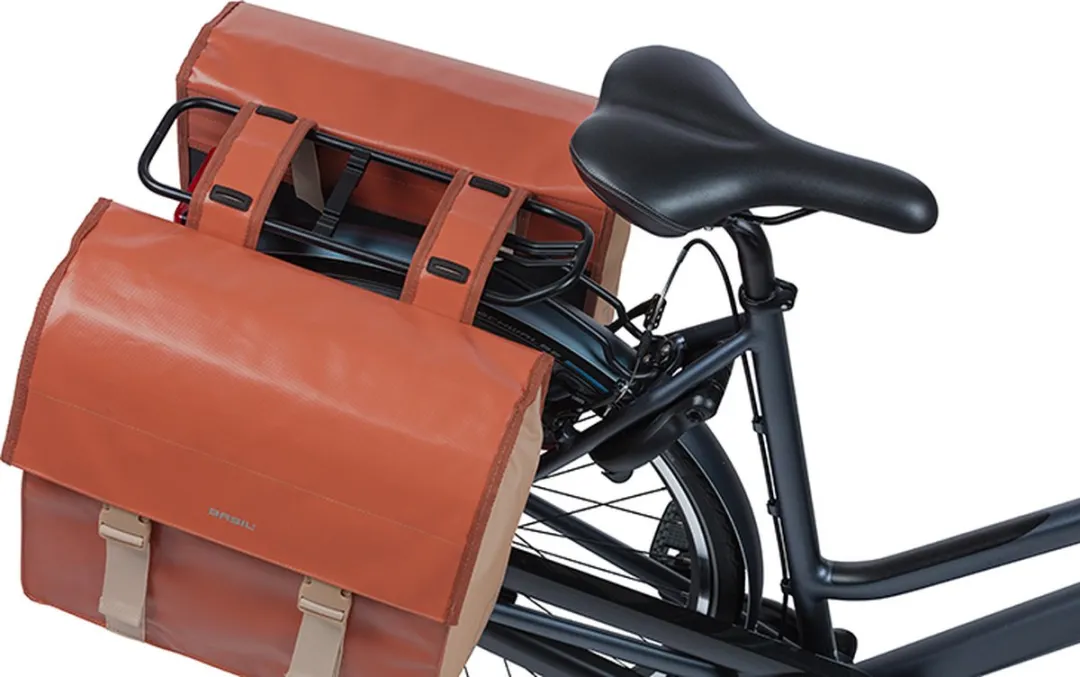 Basil Urban Load Dubbele Fietstas 48L - Terra Rood