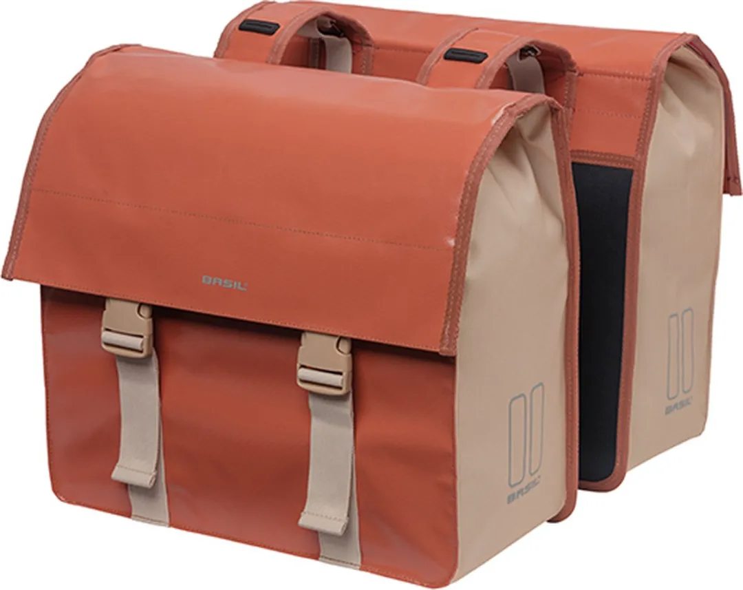 Basil Urban Load Dubbele Fietstas 48L - Terra Rood