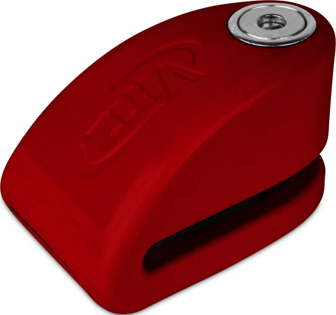 VINZ Pico Schijfremslot met Alarm BIS750-Red - Rood