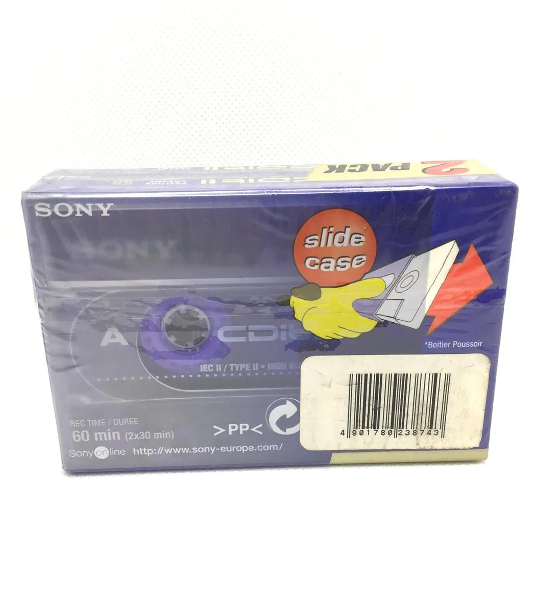 Sony CDit-II 60 Cassettebandjes - 5 Stuks - Blauw - afbeelding 2 van 3