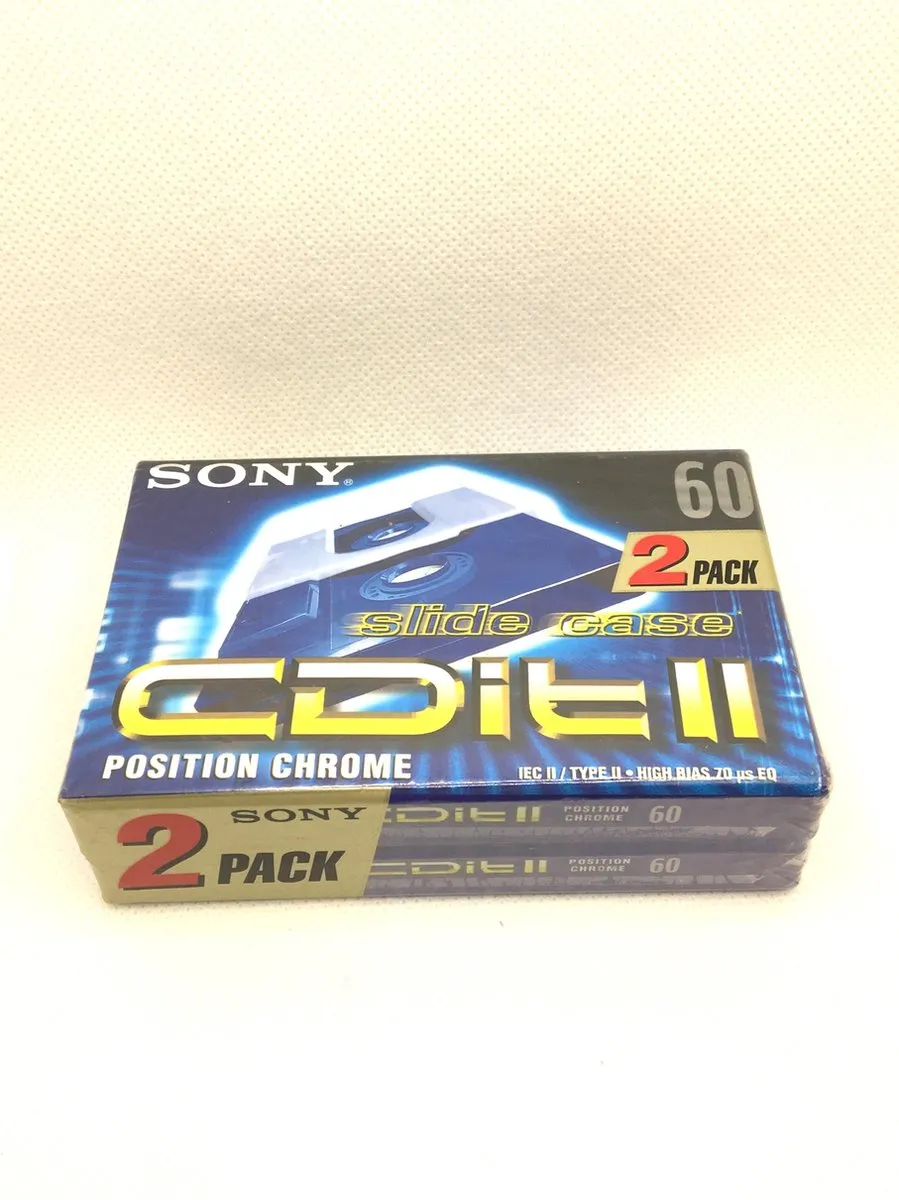 Sony CDit-II 60 Cassettebandjes - 5 Stuks - Blauw - afbeelding 3 van 3