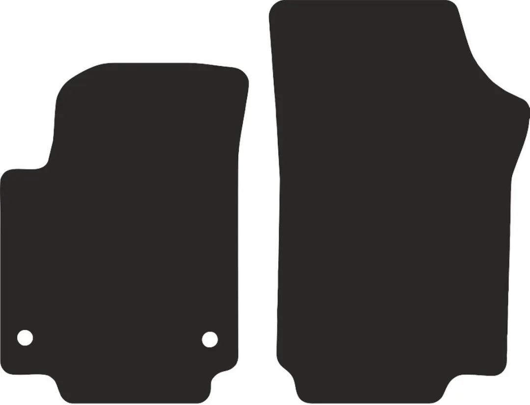 Volkswagen Up! Hatchback Voorzijde Polyamide PREMIUM - Zwart - 2 Stuks