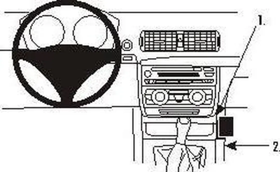 Brodit ProClip 833524 Consolehouder - BMW 1-Serie E81/E82/E87/E88 - Zwart - afbeelding 6 van 6