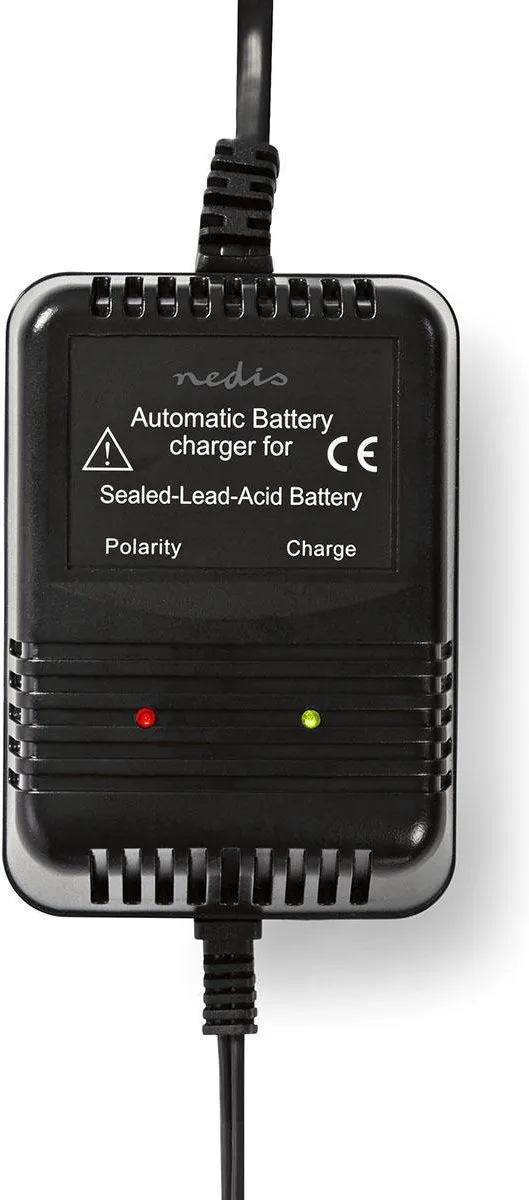 Nedis Loodzuuraccu Lader 13.8V DC 0.6A - Druppelladen - Zwart