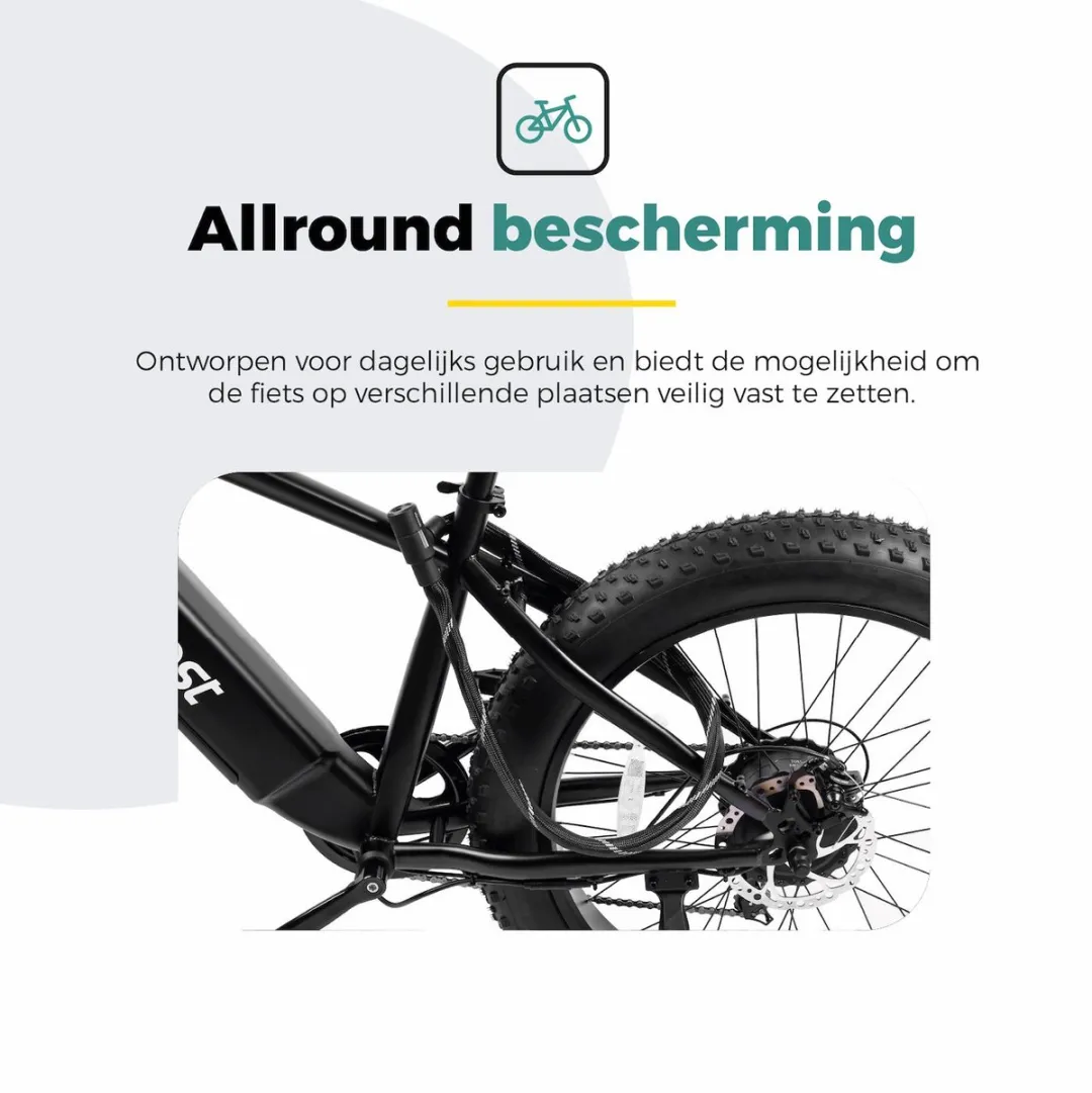 Voltano City Kettingslot 110cm - 6mm - Zwart