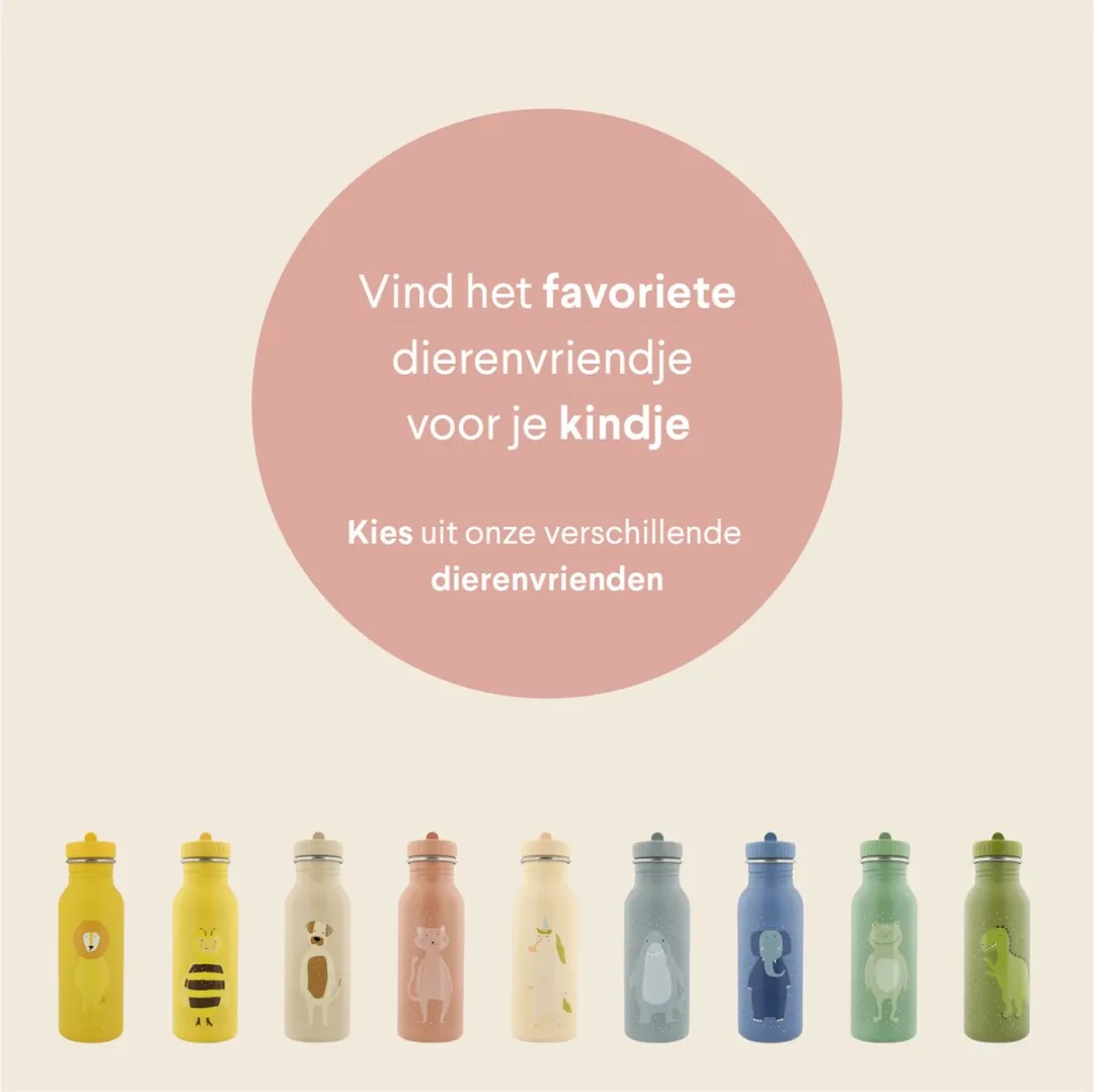 Trixie Mrs. Cat RVS Waterfles 500ml - Roze