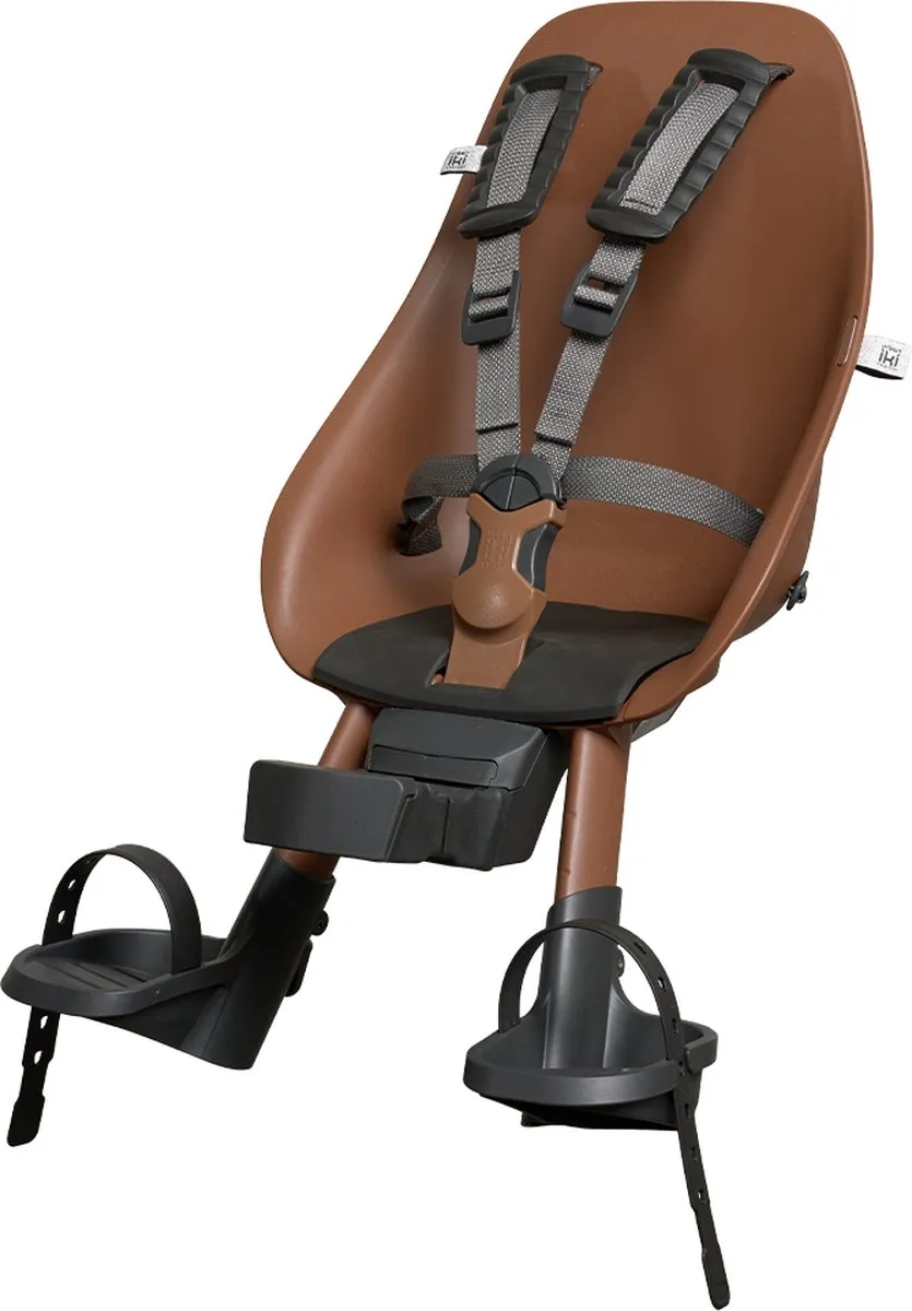 Urban Iki BIO Fietsstoeltje Haniwa Brown/Bincho Black