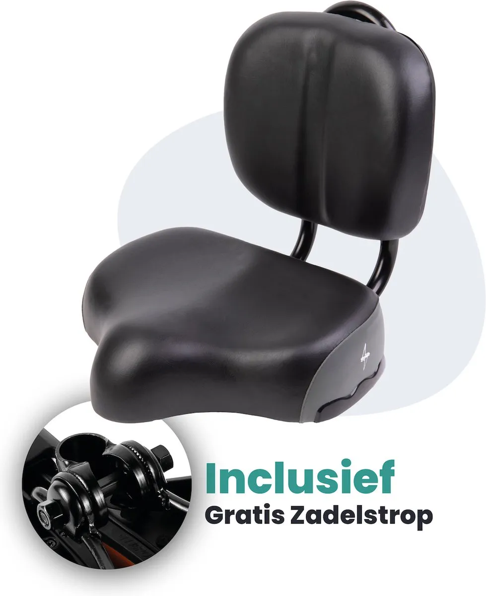 Voltano Fietszadel met Rugsteun