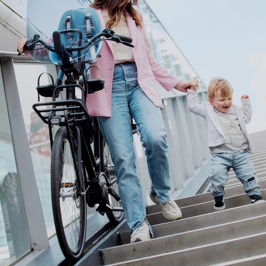 Urban Iki Fietsstoeltje Fuji Blue/Bincho Black