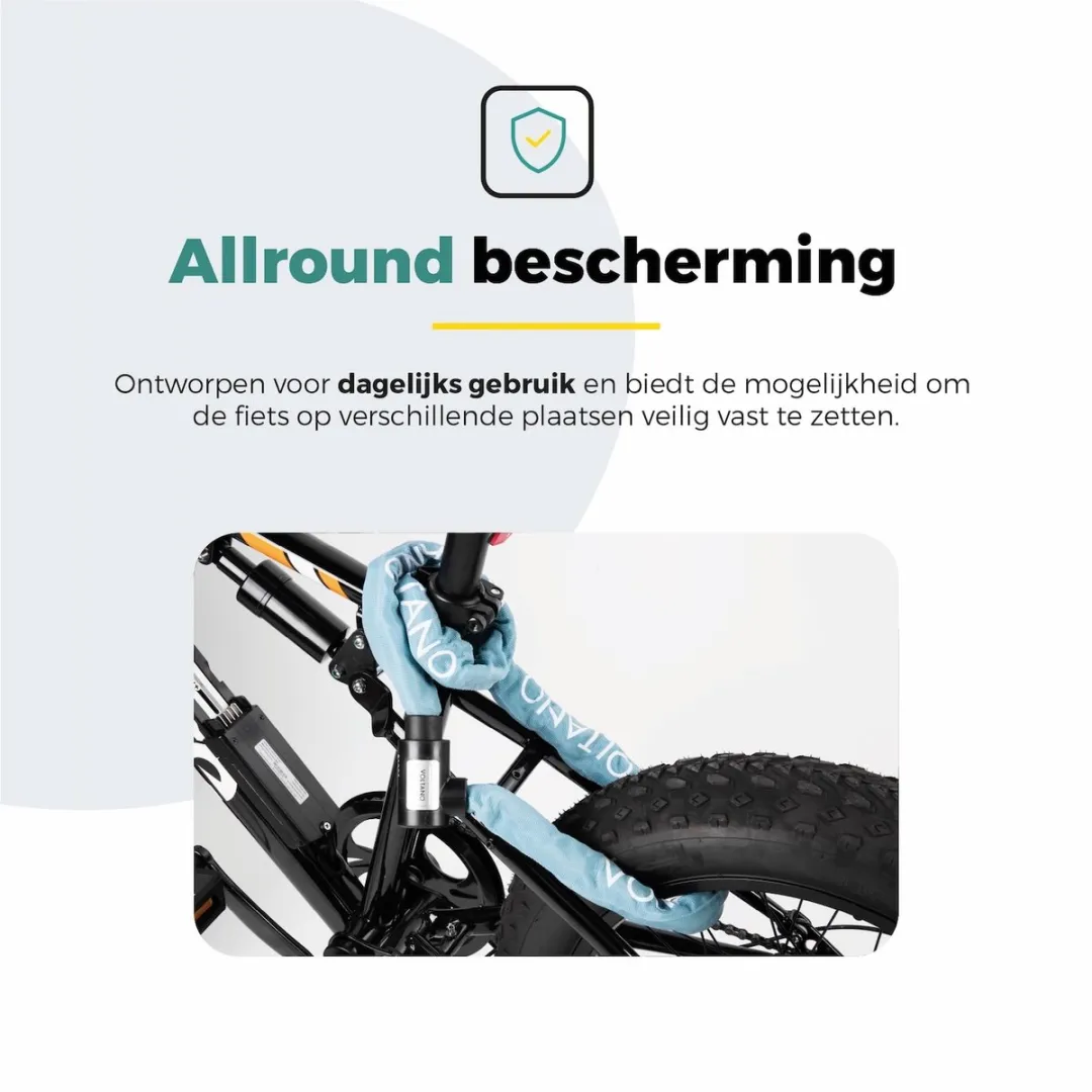 Voltano ART2 Kettingslot Ice Blauw 120cm - afbeelding 6 van 6