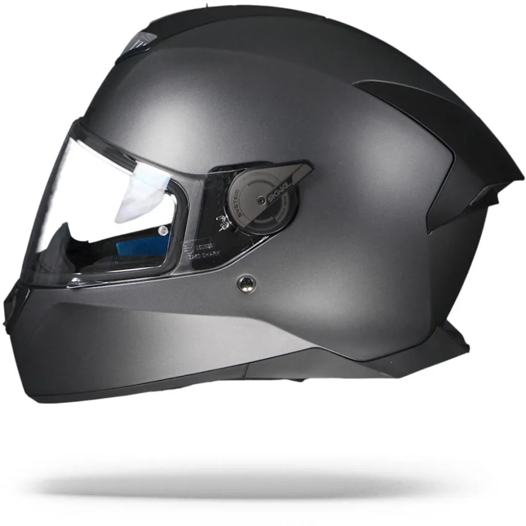 Shark Skwal 2.2 Blank Integraalhelm - Mat Antraciet - Maat XS - afbeelding 6 van 6