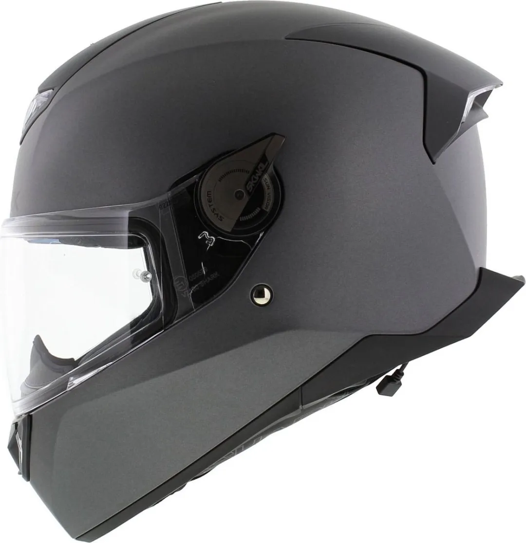 Shark Skwal 2.2 Blank Integraalhelm - Mat Antraciet - Maat XS