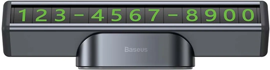 Baseus Parkeerplaat met parkeernummer - Magnetisch