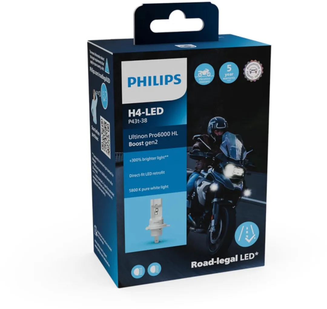 Philips Ultinon Pro6000 LED Boost H4 HL LUM11342U60B2X1