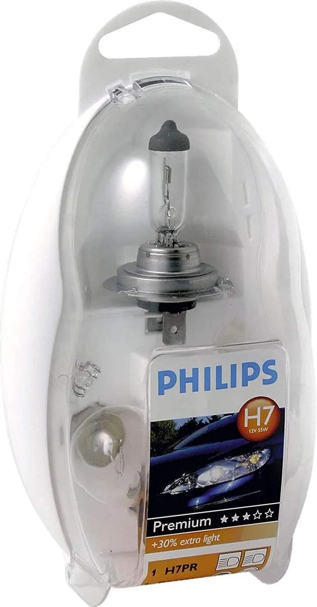 Philips Easy Kit H7 Reservelampenset - 6 Stuks