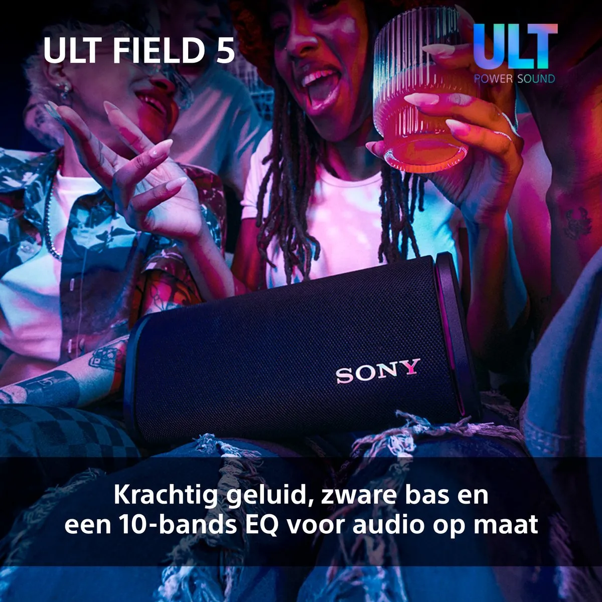 Sony ULT Field 5 Bluetooth Speaker - Zwart - afbeelding 6 van 6