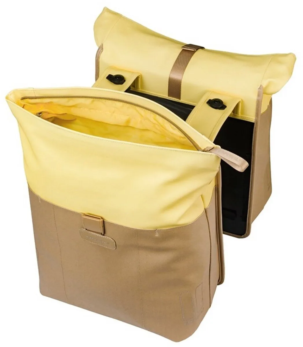 Basil Vive Dubbele Fietstas 35L - Geel