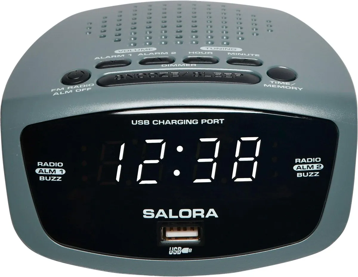 Salora CR627USB Digitale Wekker