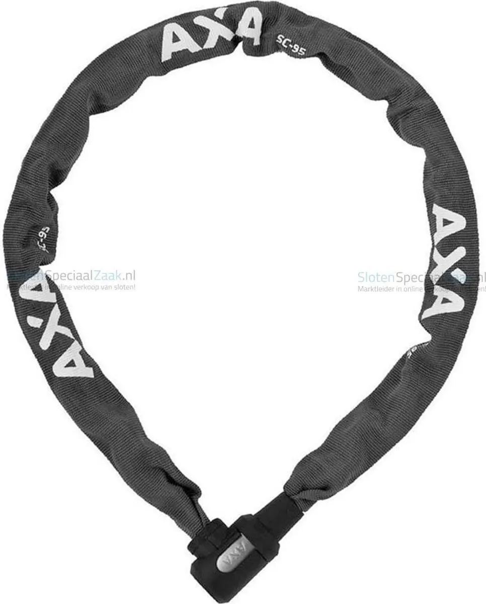 AXA Securado BIS1653 Kettingslot 95cm - 5,5mm - Zwart - afbeelding 4 van 6