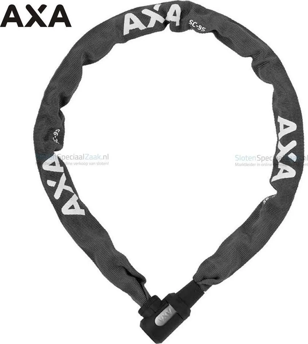 AXA Securado BIS1653 Kettingslot 95cm - 5,5mm - Zwart - afbeelding 6 van 6