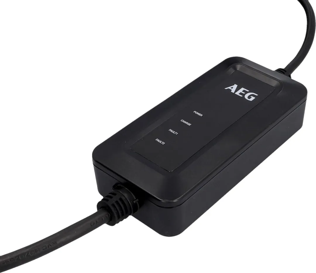 AEG Auto Laadkabel Type 2-Schuko 16A 5m - Grijs/Zwart