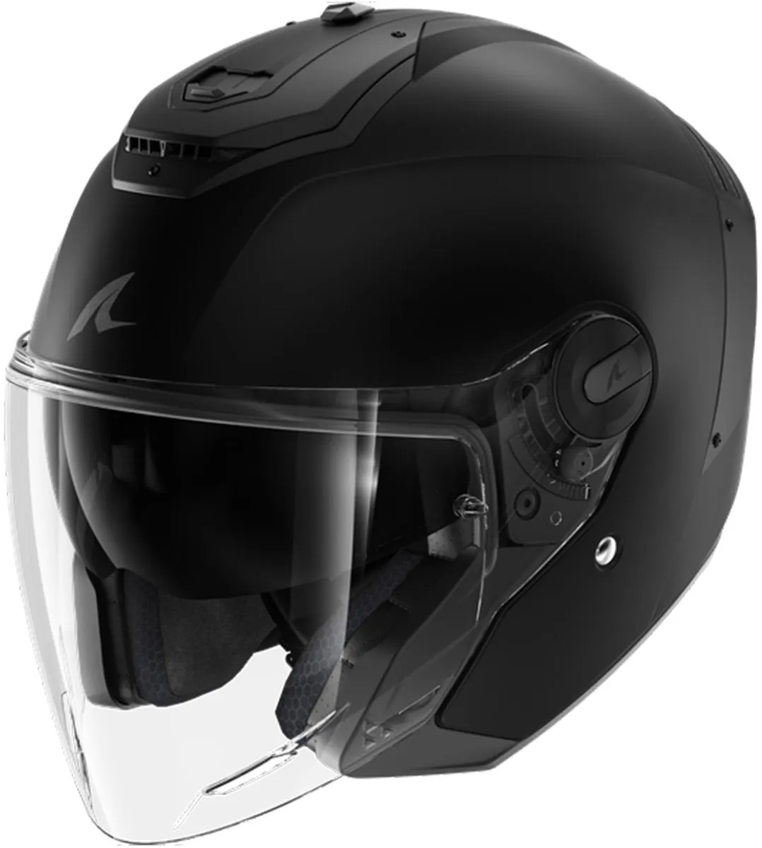 Shark RS JET Blank Mat Zwart Helm